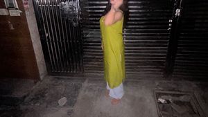 Olive Green Button-Down Kurti