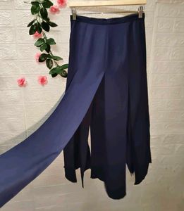 Elegant Navy Blue Strappy Skirt