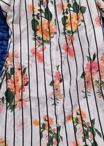 Floral Striped kurti