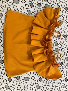 Ruffled Yellow Top