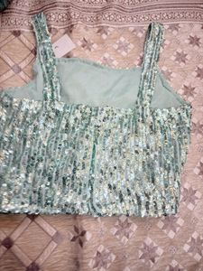 Sequin Party Crop Top
