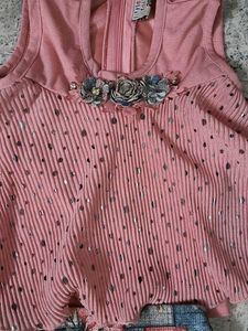 Pink Floral Patchwork Dress