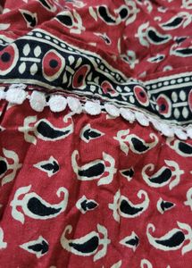 Cute Red Paisley Print Sundress