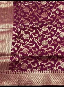 Combo of New Purple Saree &amp; Baby Shorts