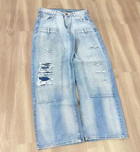 Ripped Wide Leg Jeans