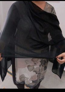 Elegant Black Niqab duptta stall