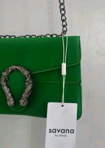 Chic Green Shoulder Bag