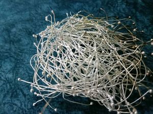 Silver Bead Wire Hair Pins - Wedding Accessories