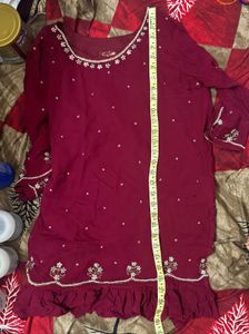 embroidered beautiful dress( 2 piece )