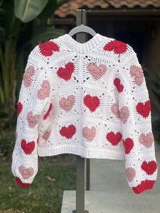 Heart Crochet Cardigan