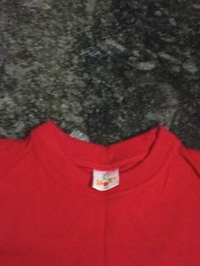 Red Casual T-Shirt