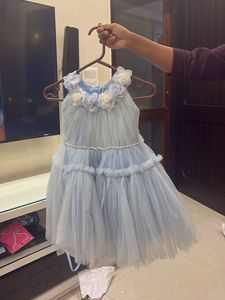 Cute Blue Party Dress