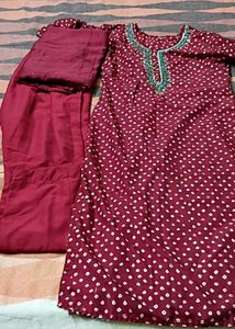 Maroon Suit