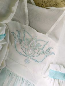 Chinese Summer Style Embroided Hanfu Dress