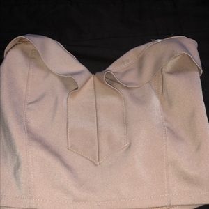Strapless crop top