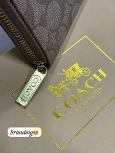 COACH ZIPPER WALLET PREMIUM QUALITY WD BOX