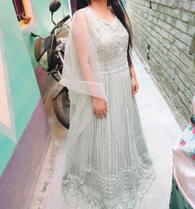 Elegant Mint Green Gown