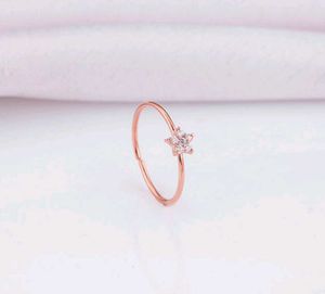 Giva 925 Real Silver Rose Gold Star Ring