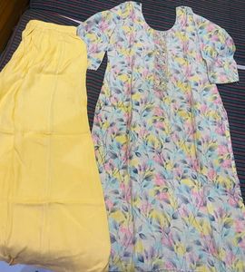 Beautiful Kurti With Palazzo Set
