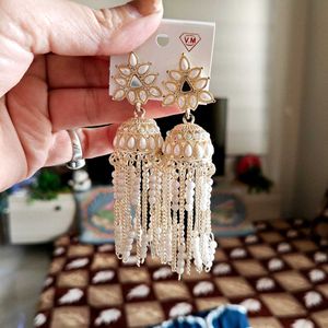 Pearl Jhumka Earrings
