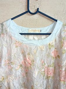 Ladies Fashion Lace Top Multicolour
