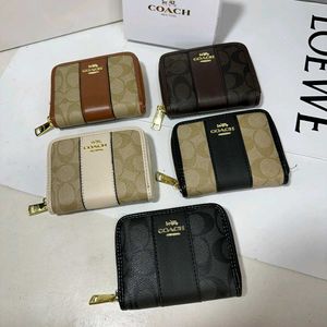 COACH NEW MINI ZIPPER WALLET WD BOX