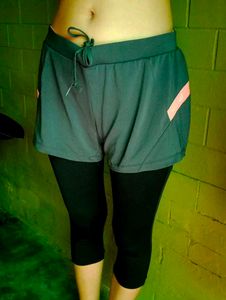 Pair Of  Athletic Shorts with Leggings