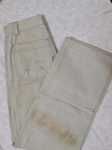 Beige Cargo Pants