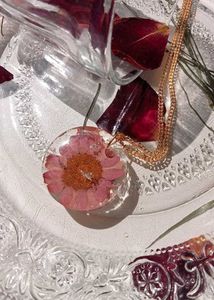 Pressed Flower Resin Necklace