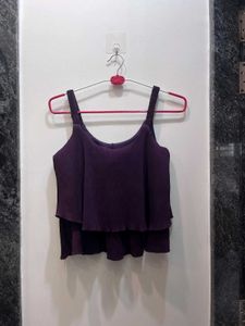 Purple Layered Tank Top
