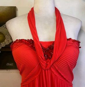 Red Halter Dress