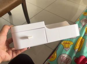 White Plastic Makeup Organizer