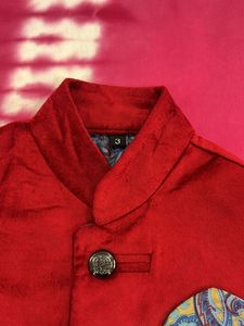 Red Festive Boys Waistcoat