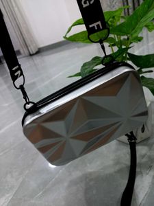 Silver Trending Sling Bag
