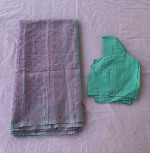 Womens Cotton Silk Saree