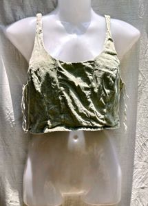 Green Crop Top