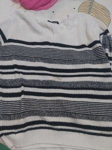 Striped Knit Sweater