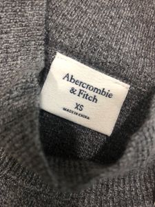Abercrombie &amp; Fitch Gray Midi Bodycon Dress