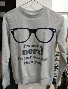 Nerd Slogan Sweatshirt