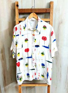 Multicolour Printed Shirt Size-42-44