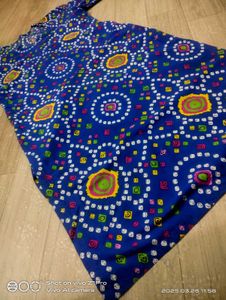 Blue Bandhani Print Kurti