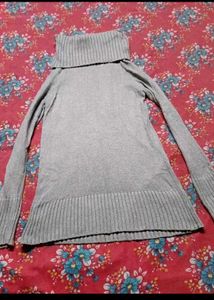 Gray Turtleneck Sweater