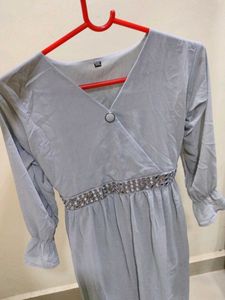 Grey Modest Dress