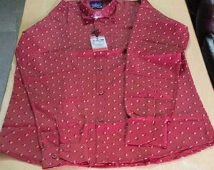 Stylish Maroon Print Shirt