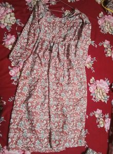 Pink Frock With Pant (Set )
