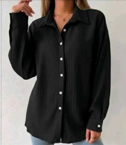 Black Button-Down Shirt