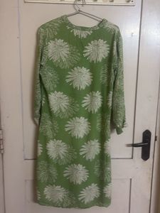 Green Floral Tunic Dress