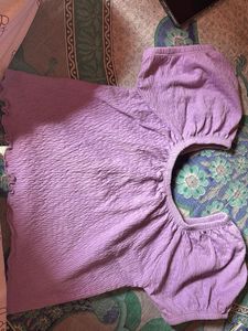 Cute Lavender Crop Top