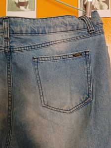 Distressed Blue Jeans, 30 Waist Size