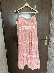 Gingham Tiered Dress